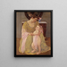 Mother and Child with a Pink Scarf - Mary Cassatt — framed artwork on a wall