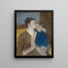 The Good Night Kiss of Mothers - Mary Cassatt — framed artwork on a wall