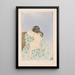 Kissing Mother - Mary Cassatt — framed artwork on a wall