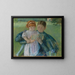 Nurse reading to a little girl - Mary Cassatt — framed artwork on a wall