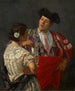 fering the panel to the bullfighter - Mary Cassatt — artwork view