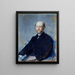 Portrait of a Man - Mary Cassatt — framed artwork on a wall
