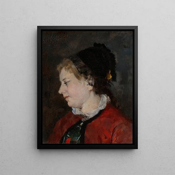 Portrait of Madame Sisley - Mary Cassatt — framed artwork on a wall