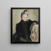 Portrait of an Elderly Lady - Mary Cassatt — framed artwork on a wall