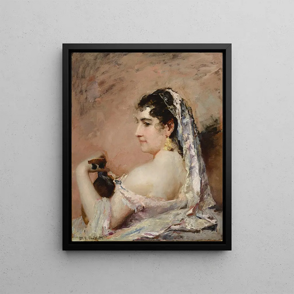 Roman Girl - Mary Cassatt — framed artwork on a wall