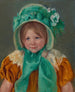 Sara with a Green Bonnet - Mary Cassatt — artwork view