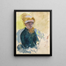 Self-portrait - Mary Cassatt — framed artwork on a wall