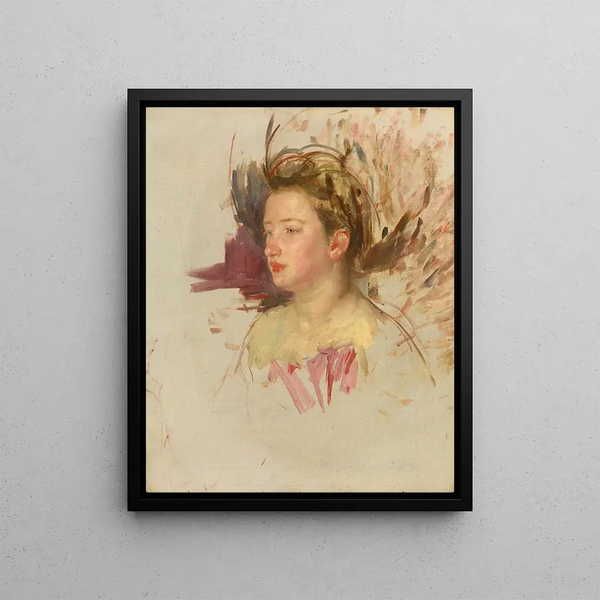 Sketch of Antoinette - Mary Cassatt — framed artwork on a wall