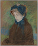 Susan with Straw Hat - Mary Cassatt — artwork view