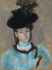 The Black Hat - Mary Cassatt — artwork view