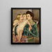 La Caresse - Mary Cassatt — framed artwork on a wall