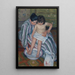 The child's bath - Mary Cassatt — framed artwork on a wall