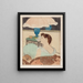 The Lamp - Mary Cassatt — framed artwork on a wall