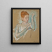 Long Gloves - Mary Cassatt — framed artwork on a wall
