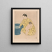 The bath (Conflict of cases) - Mary Cassatt — framed artwork on a wall