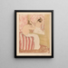 The Hairstyle - Mary Cassatt — framed artwork on a wall