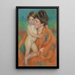Woman with Baby - Mary Cassatt — framed artwork on a wall