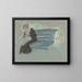 Woman on a Bench - Mary Cassatt — framed artwork on a wall