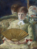 Woman with a Fan - Mary Cassatt — artwork view