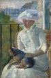 Young Girl at a Window - Mary Cassatt — artwork view