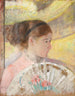 Young woman in a box looking to the right - Mary Cassatt — artwork view
