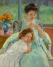 Young mother sewing - Mary Cassatt — artwork view