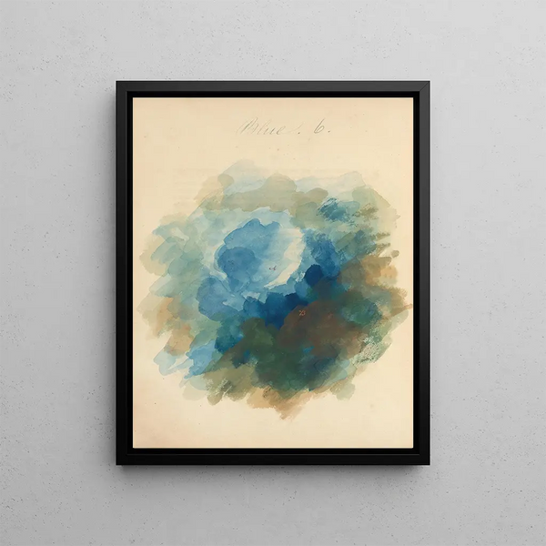 Blue - Mary Gartside — framed artwork on a wall