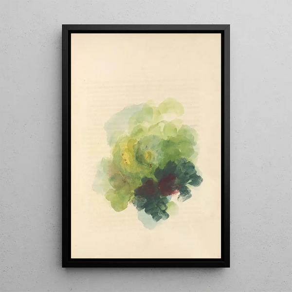 Green Painting - Mary Gartside — framed artwork on a wall