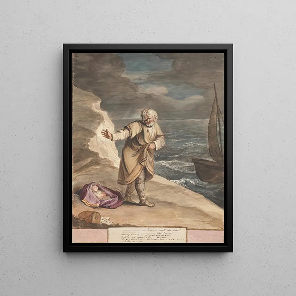 Antigone se débarrassant de Perdita - Mary Hoare — framed artwork on a wall