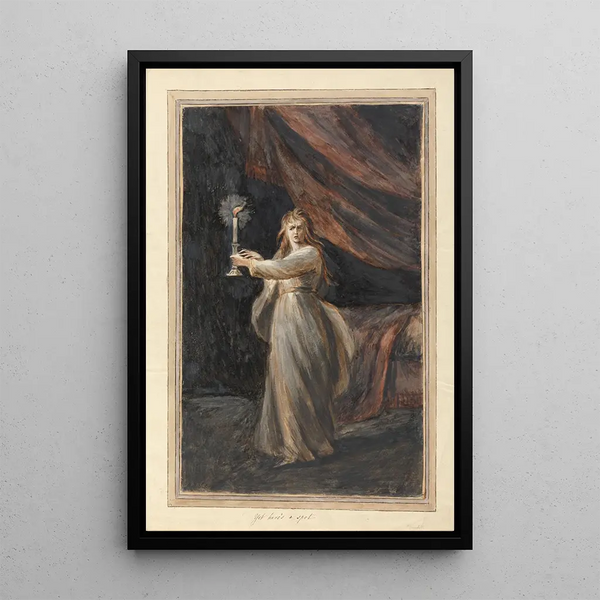 Lady Macbeth somnambule - Mary Hoare — framed artwork on a wall