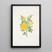 Rosa lutea - Mary Lawrance — framed artwork on a wall