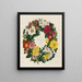 A crown of roses - Mary Lawrence — framed artwork on a wall