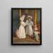 Playing with her dolls - Mary Lightbody Gow — framed artwork on a wall