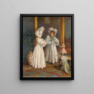Mary Lightbody Gow - Playing With Her Dolls.webp