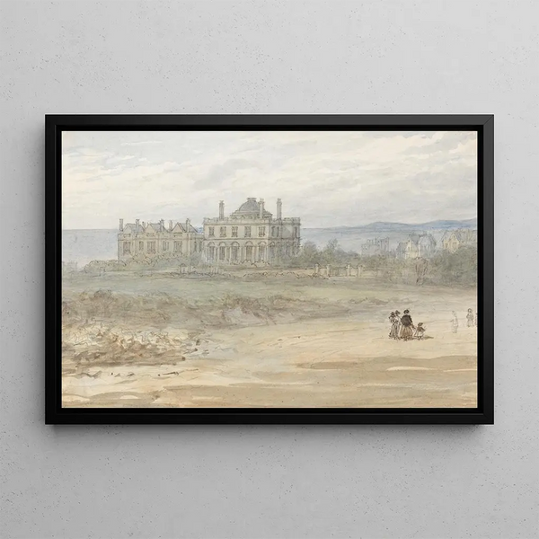 The Temple near Brighton - Mary Smirke — framed artwork on a wall