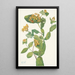 Douglas Lonicera glaucescens honeysuckle - Mary Vaux Walcott — framed artwork on a wall