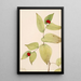 Fairy Bell Painting Disporum trachycarpum - Mary Vaux Walcott — framed artwork on a wall