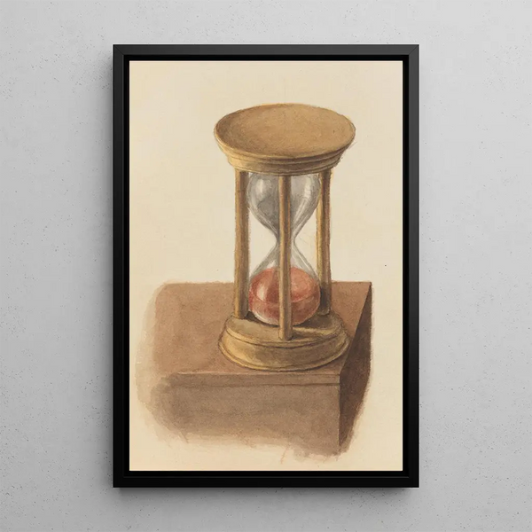 Hourglass - Mary Vaux Walcott — framed artwork on a wall