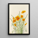 Mexican Poppy Eschscholtzia mexicana - Mary Vaux Walcott — framed artwork on a wall