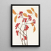 Red Cranberry Fruit - Mary Vaux Walcott — framed artwork on a wall
