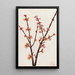Red Maple - Mary Vaux Walcott — framed artwork on a wall