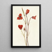 Mariposa écarlate Calochortus kennedyi - Mary Vaux Walcott — framed artwork on a wall