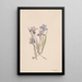 Iris printanier Iris verna - Mary Vaux Walcott — framed artwork on a wall
