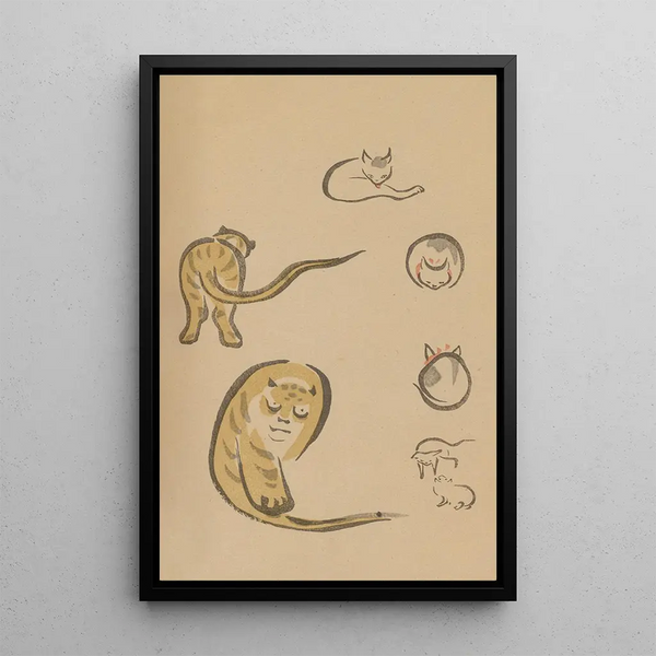 Choju ryakugashiki Pl01 - Masayoshi Kitao — framed artwork on a wall