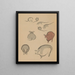 Choju ryakugashiki Pl02 - Masayoshi Kitao — framed artwork on a wall