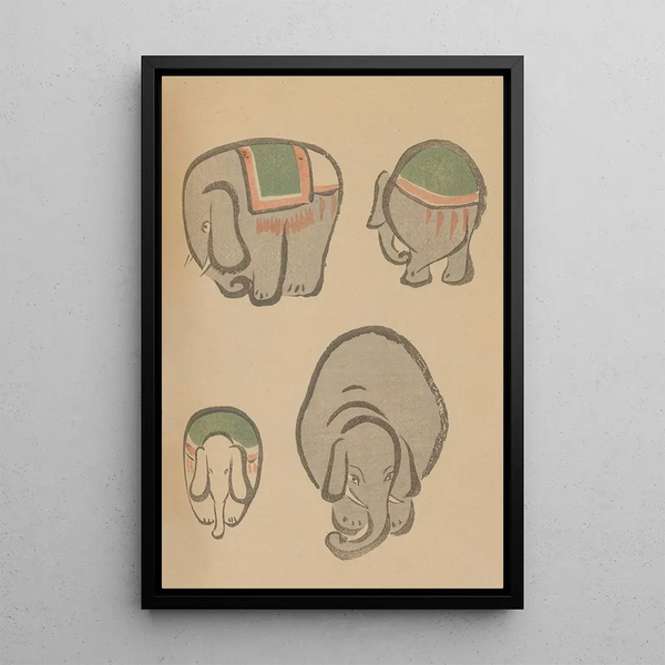 Choju ryakugashiki Pl03 - Masayoshi Kitao — framed artwork on a wall