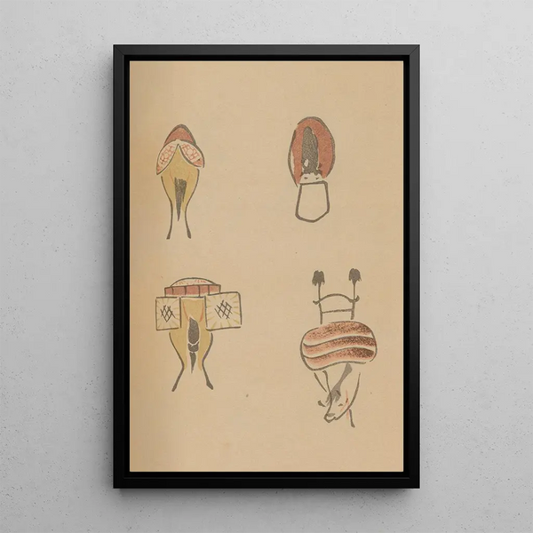 Choju ryakugashiki Pl07 - Masayoshi Kitao — framed artwork on a wall
