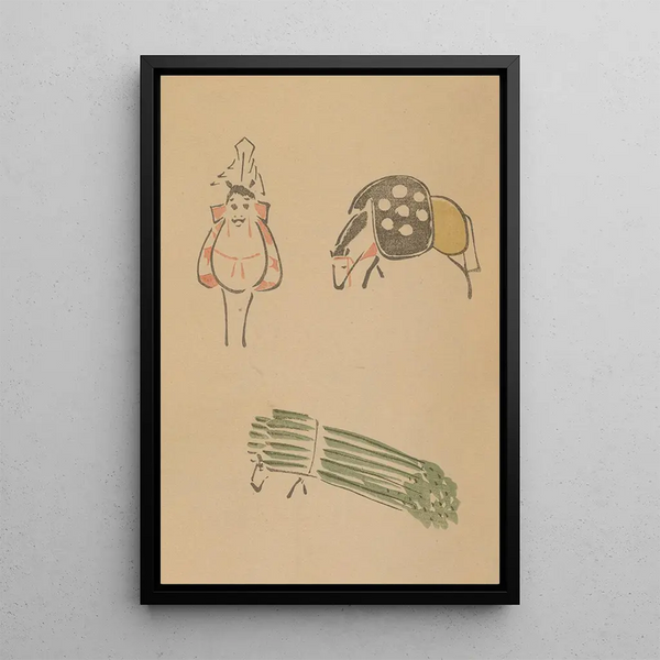 Choju ryakugashiki Pl08 - Masayoshi Kitao — framed artwork on a wall