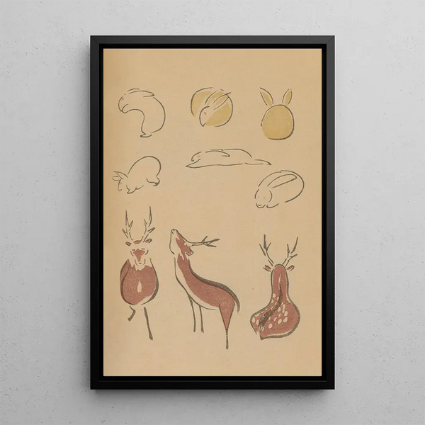 Choju ryakugashiki Pl09 - Masayoshi Kitao — framed artwork on a wall