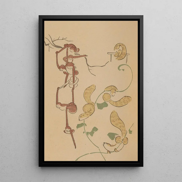 Choju ryakugashiki Pl10 - Masayoshi Kitao — framed artwork on a wall